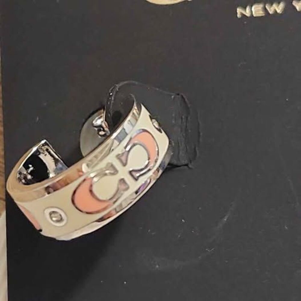 Coach NEW Small Hoop Earrings - Picture 2 of 5